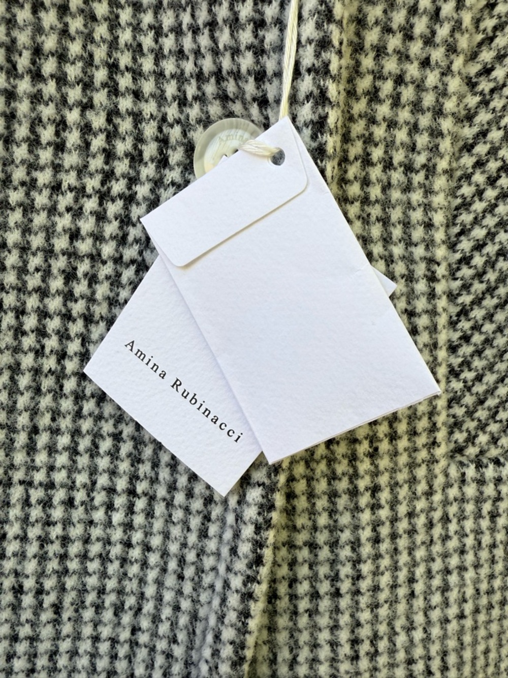 Amina Rubinacci houndstooth double-breasted jacket made in Italy - Picture 5 of 16